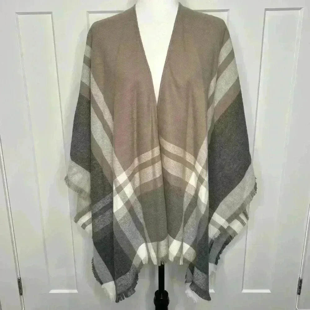 FRAAS - Plaid  Ruana